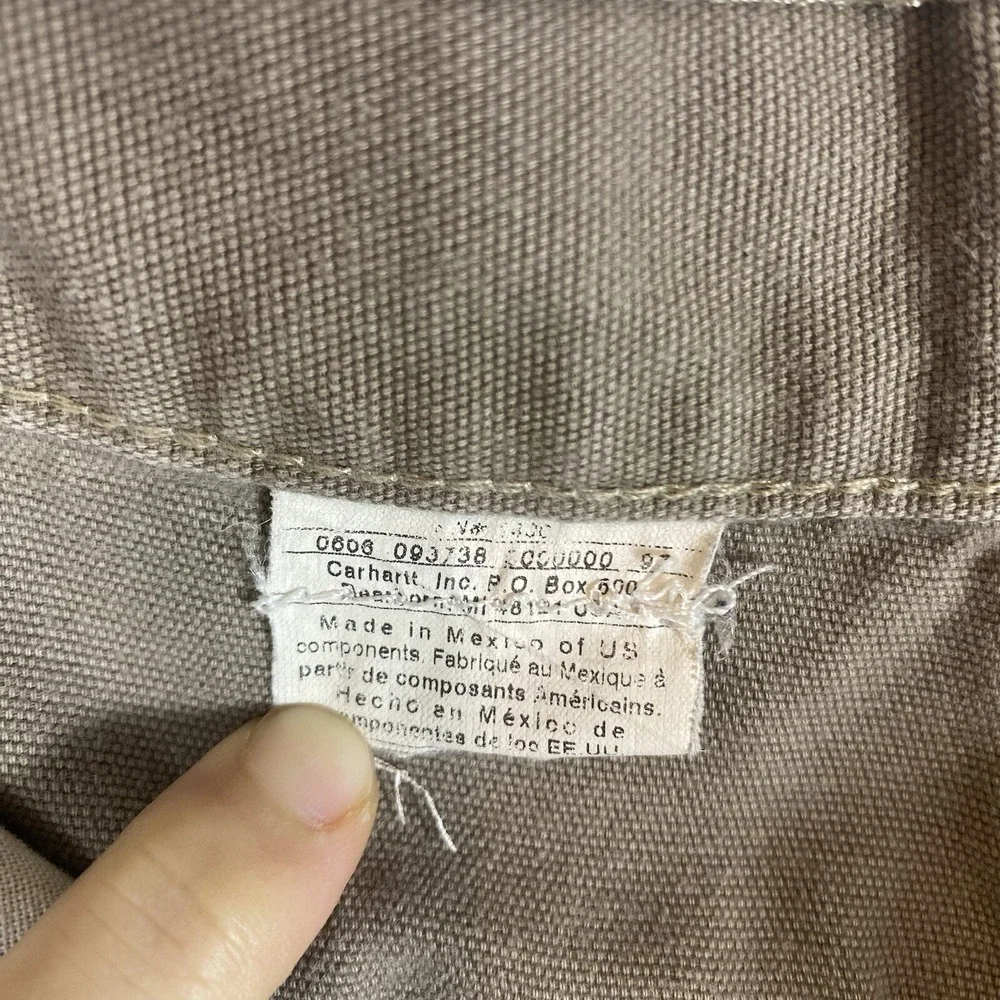 Carhartt Men's‎ 34x30 Work Pants Tan Pockets Straight Leg Carpenter